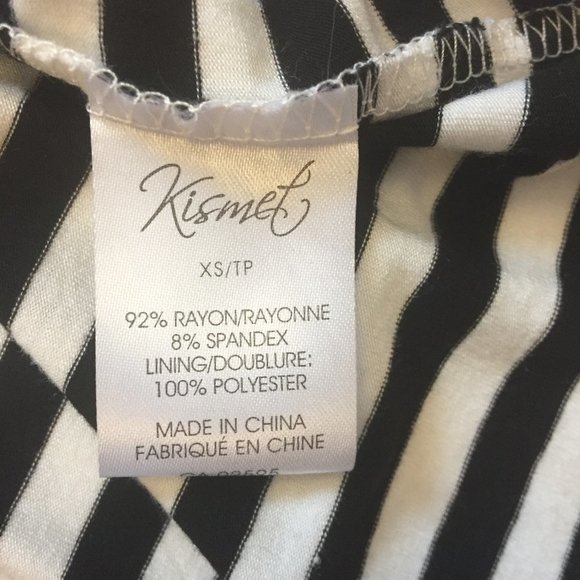 Kismet High-Low/Mullet Striped Sleeveless Dress XS - Picture 6 of 13